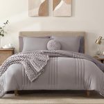 Queen Comforter Set – 7 Pieces Cloud Purple Bed-in-a-Bag